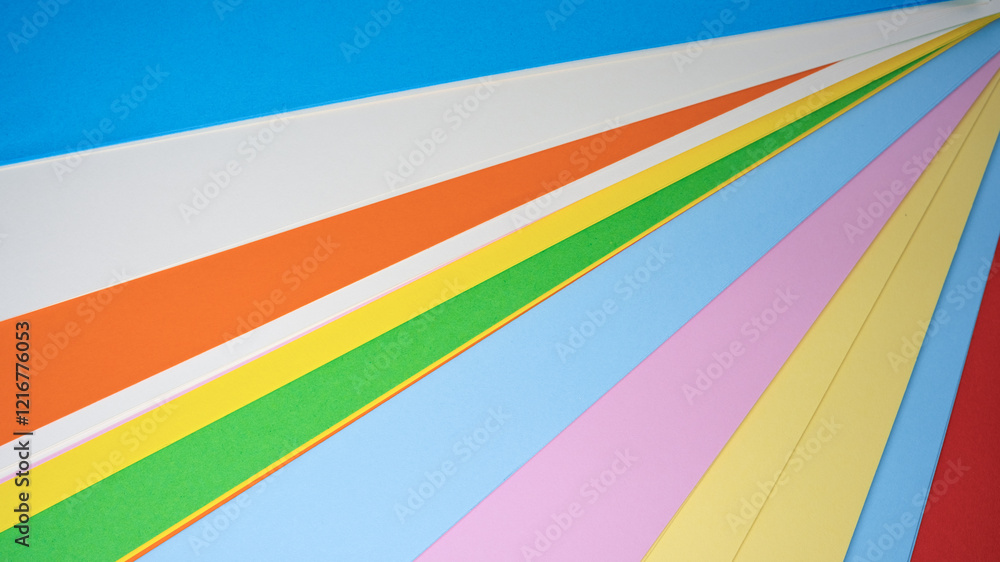 Vibrant colors creating a playful and artistic composition on canvas Vibrant colors creating a playful and artistic composition on canvas