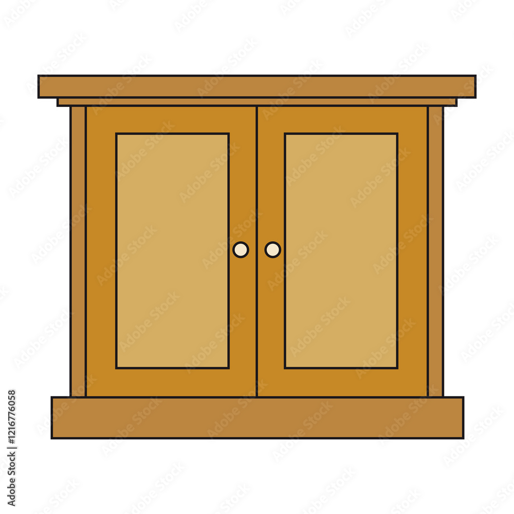 sideboard vector illustration sideboard vector illustration