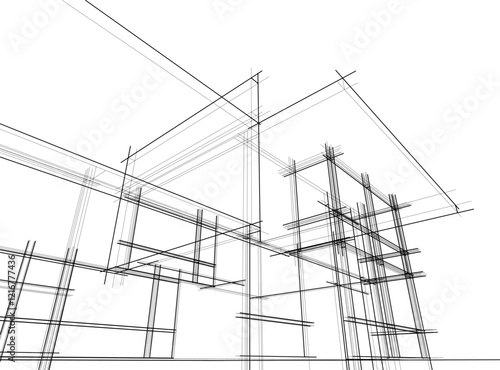 sketch of a building