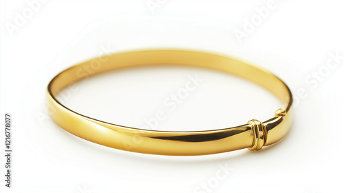 Wallpaper Mural golden bracelet isolated on white background Torontodigital.ca