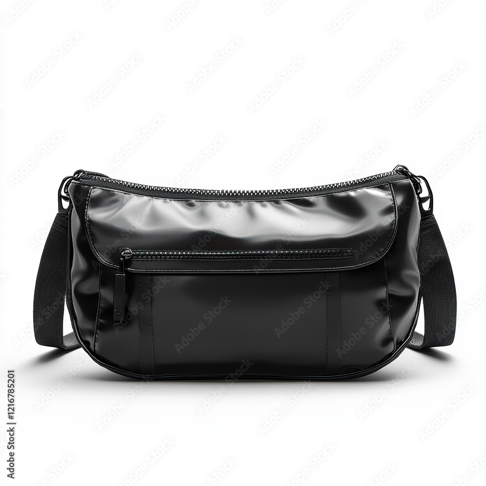 Naklejka premium Leather Bag On White Background 