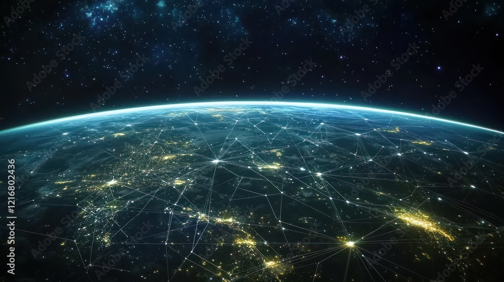 Obraz premium Global Network Connections