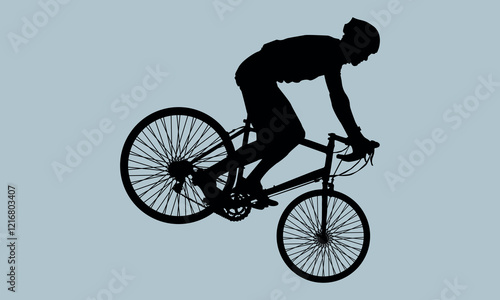 bicycle icon, bicycle vector silhouette illustration  cut out, illustration, bicycle, vector, icon symbol, in silhouette, icon set, lifestyles, healthy lifestyle, symbol, exercising, running, swimming