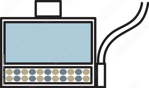 水槽用エアーポンプのイラスト