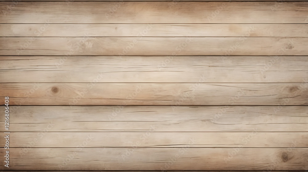 Fototapeta premium Rustic wooden texture with subtle grain, knots, perfect background material.