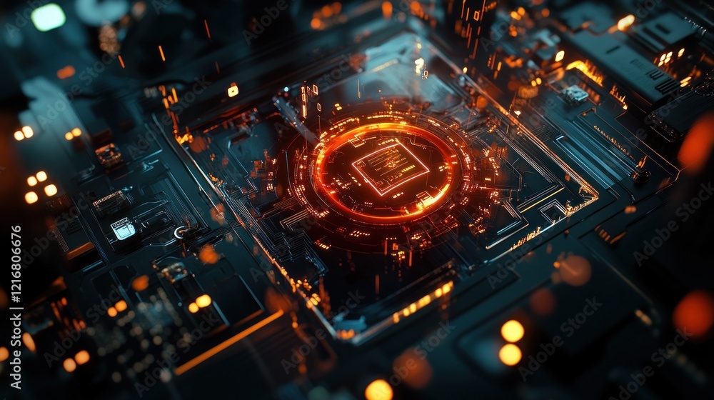 Fototapeta premium Futuristic Circuitry