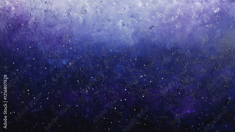 Fototapeta premium Celestial Night: A Textured Abstract Painting of a Starry Sky