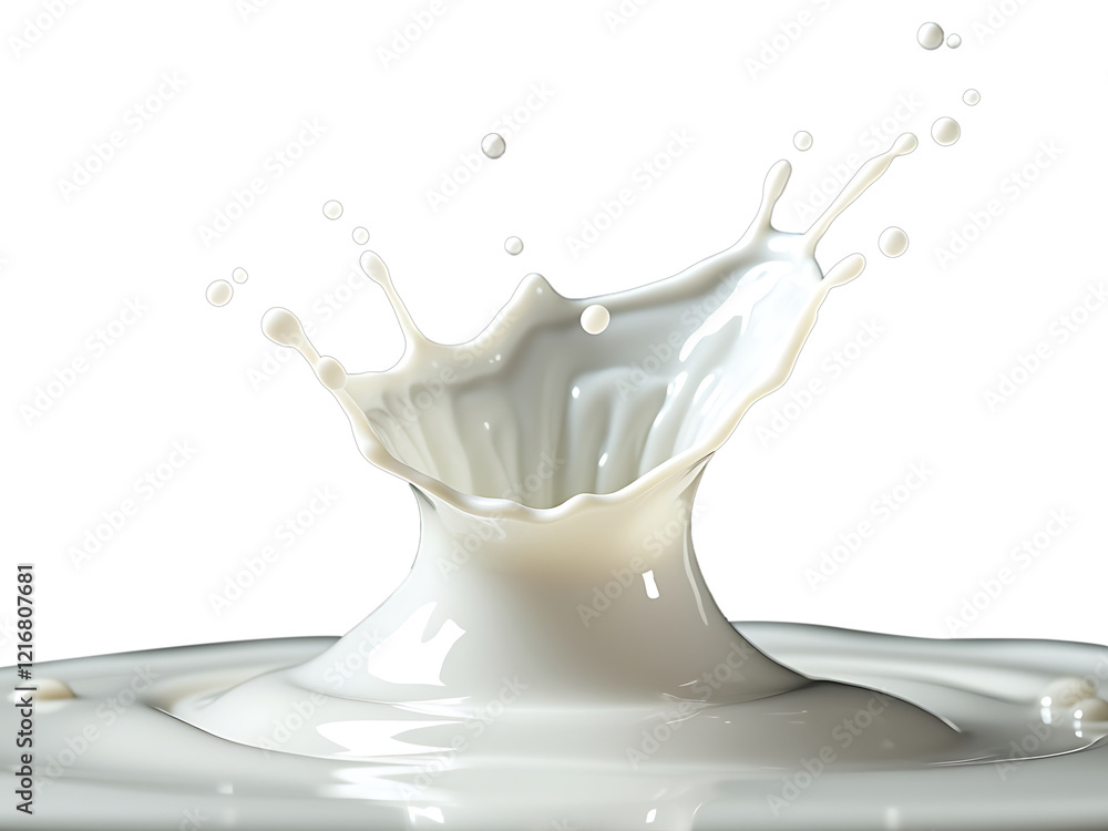 Milk Splash in Motion Against a transparent Background Captured in High Detail
Milk Splash in Motion Against a transparent Background Captured in High Detail
