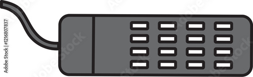 水槽用ヒーターのイラスト