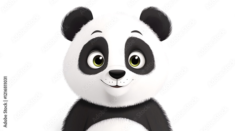 Adorable Cartoon Panda: A Delightful Digital Creation Adorable Cartoon Panda: A Delightful Digital Creation