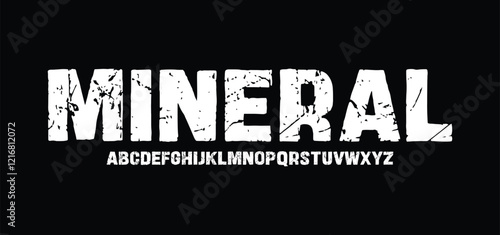 Modern Vintage Grunge Rough Distress Bold Font. Typography urban style alphabet fonts for fashion, sport, movie, logo design, vector illustration
