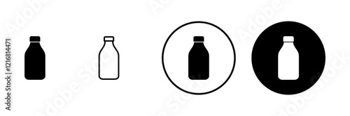 Bottle icon vector. bottle sign and symbol
