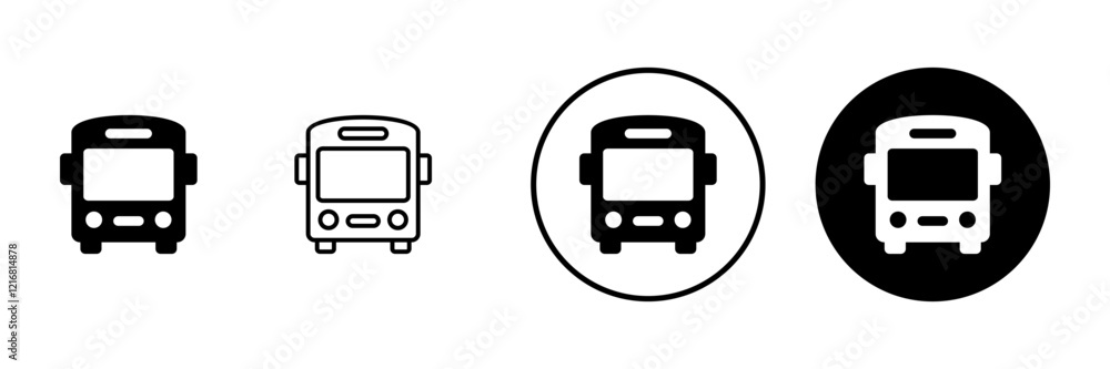 Bus icon vector. bus sign and symbol Bus icon vector. bus sign and symbol
