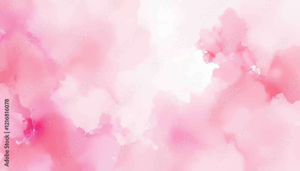 Soft pink abstract background with watercolor textures and gentle gradients.