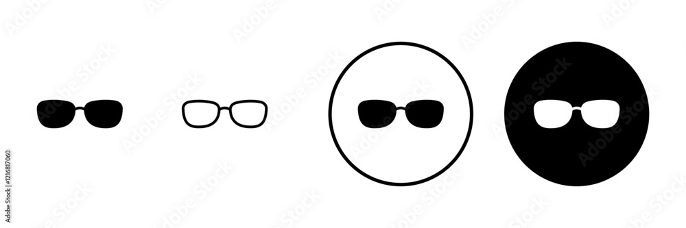 Glasses icon vector. Glasses sign and symbol Glasses icon vector. Glasses sign and symbol