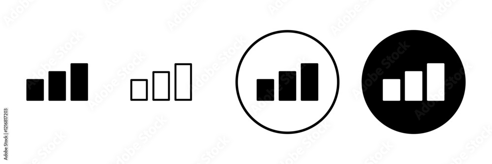 Growing graph icon vector. Chart sign and symbol. diagram icon Growing graph icon vector. Chart sign and symbol. diagram icon