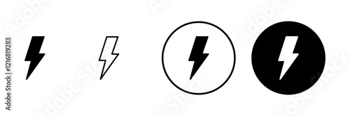 Lightning icon vector. electric sign and symbol. power icon. energy sign