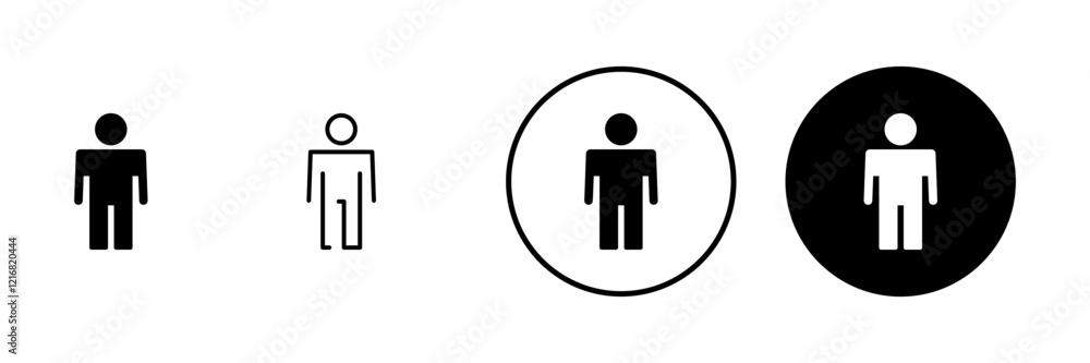 Man icon vector. male sign and symbol. human symbol Man icon vector. male sign and symbol. human symbol