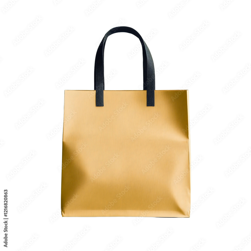 Stylish Eco-Friendly Tote Bag With Dark Handles For Everyday Use Stylish Eco-Friendly Tote Bag With Dark Handles For Everyday Use