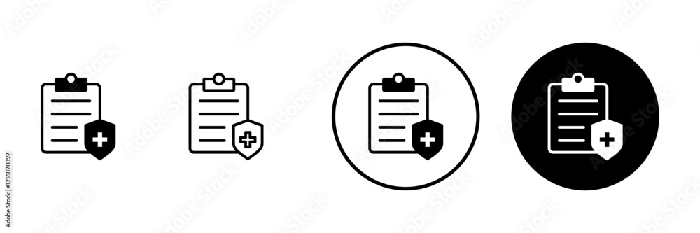Medical insurance icon vector. health insurance sign and symbol Medical insurance icon vector. health insurance sign and symbol
