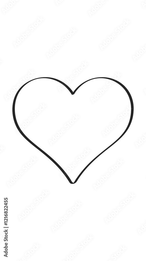 Valentine's Day - Heart pulsating on white background Valentine's Day - Heart pulsating on white background