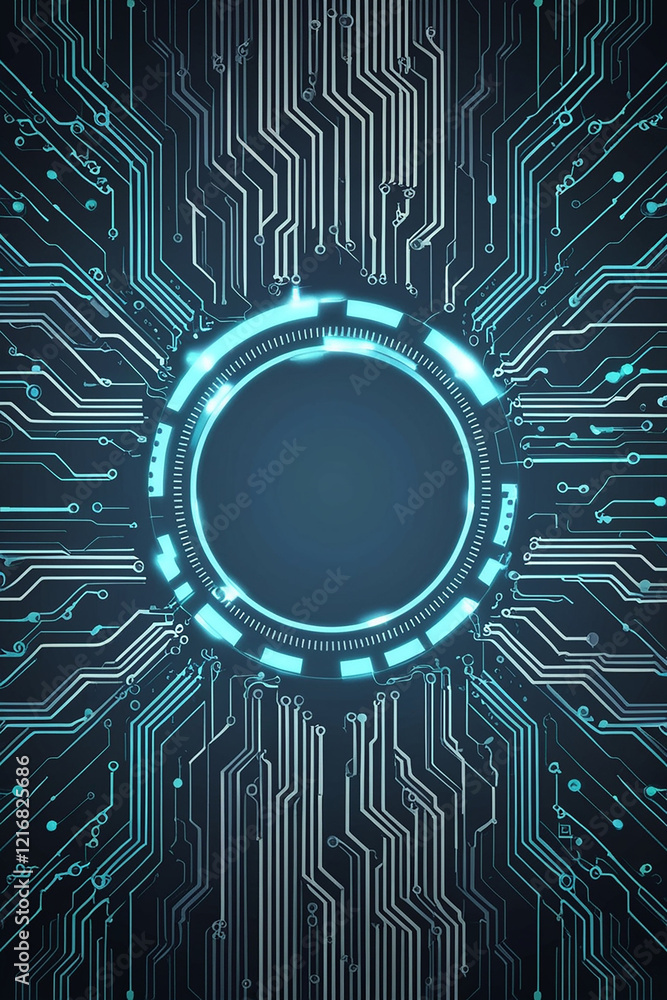 Obraz premium Technology graphic background