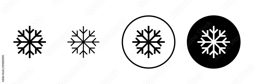Snow icon vector. snowflake sign and symbol Snow icon vector. snowflake sign and symbol