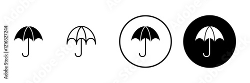 Umbrella icon vector. umbrella sign and symbol