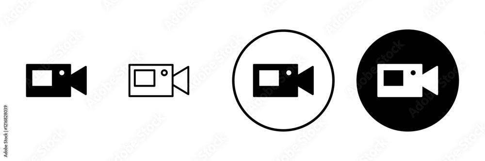 Video icon vector. video camera sign and symbol. movie sign. cinema Video icon vector. video camera sign and symbol. movie sign. cinema