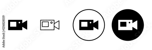Video icon vector. video camera sign and symbol. movie sign. cinema