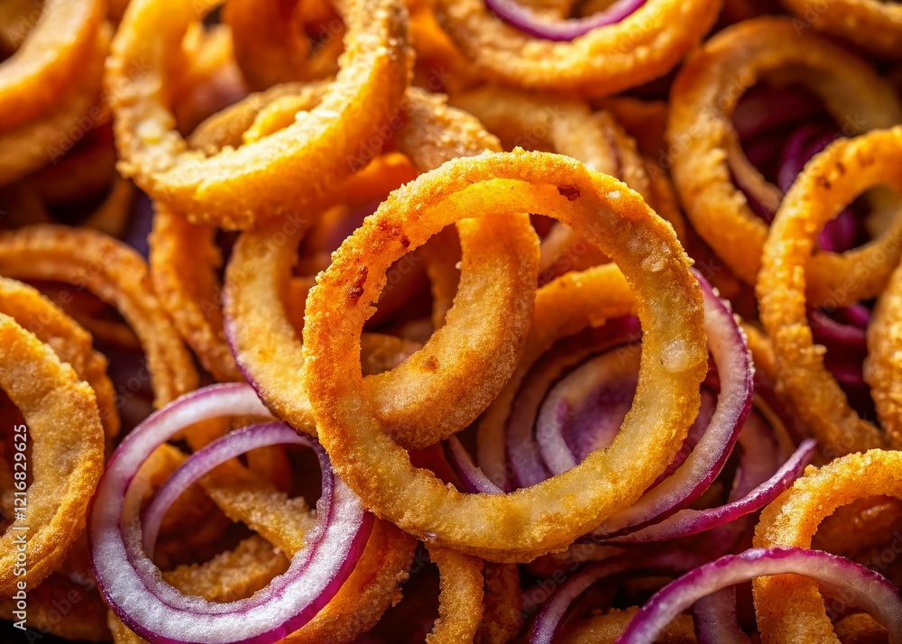 Aerial View of Sliced Onion Rings, Drone Photography, Food Texture Aerial View of Sliced Onion Rings, Drone Photography, Food Texture