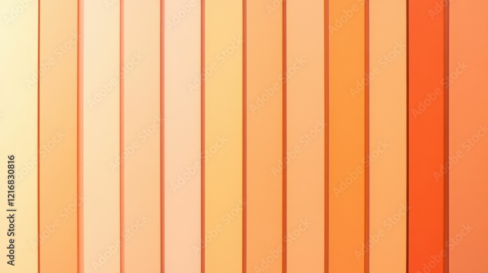 Obraz premium Vibrant orange gradient with vertical stripes for creative design