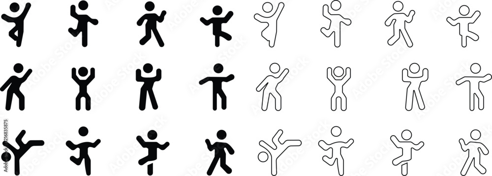 Dancing people icon set.Trendly dance,tango,break dance happy dancing people icon. Disco dance lifestyle vector pictograms.Active lifestyle people and vitality vector icon.Modern dance class vector. Dancing people icon set.Trendly dance,tango,break dance happy dancing people icon. Disco dance lifestyle vector pictograms.Active lifestyle people and vitality vector icon.Modern dance class vector.