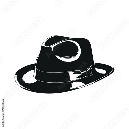 Black Fedora Hat with a Classic Touch