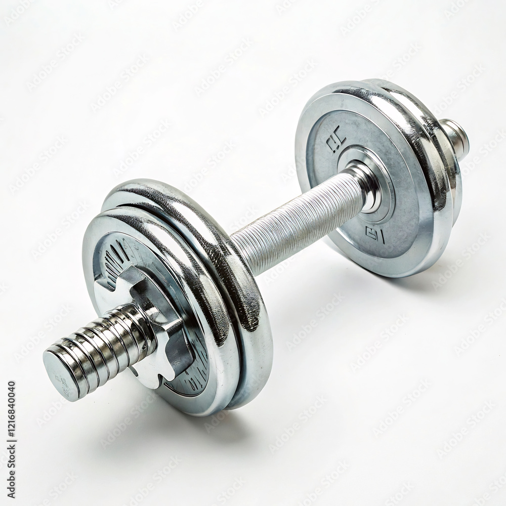 Naklejka premium dumbbell isolated on white