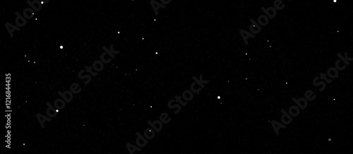 Black sky with many stars in the shape of the milky way, astronomy background, Vector illustration. landscape