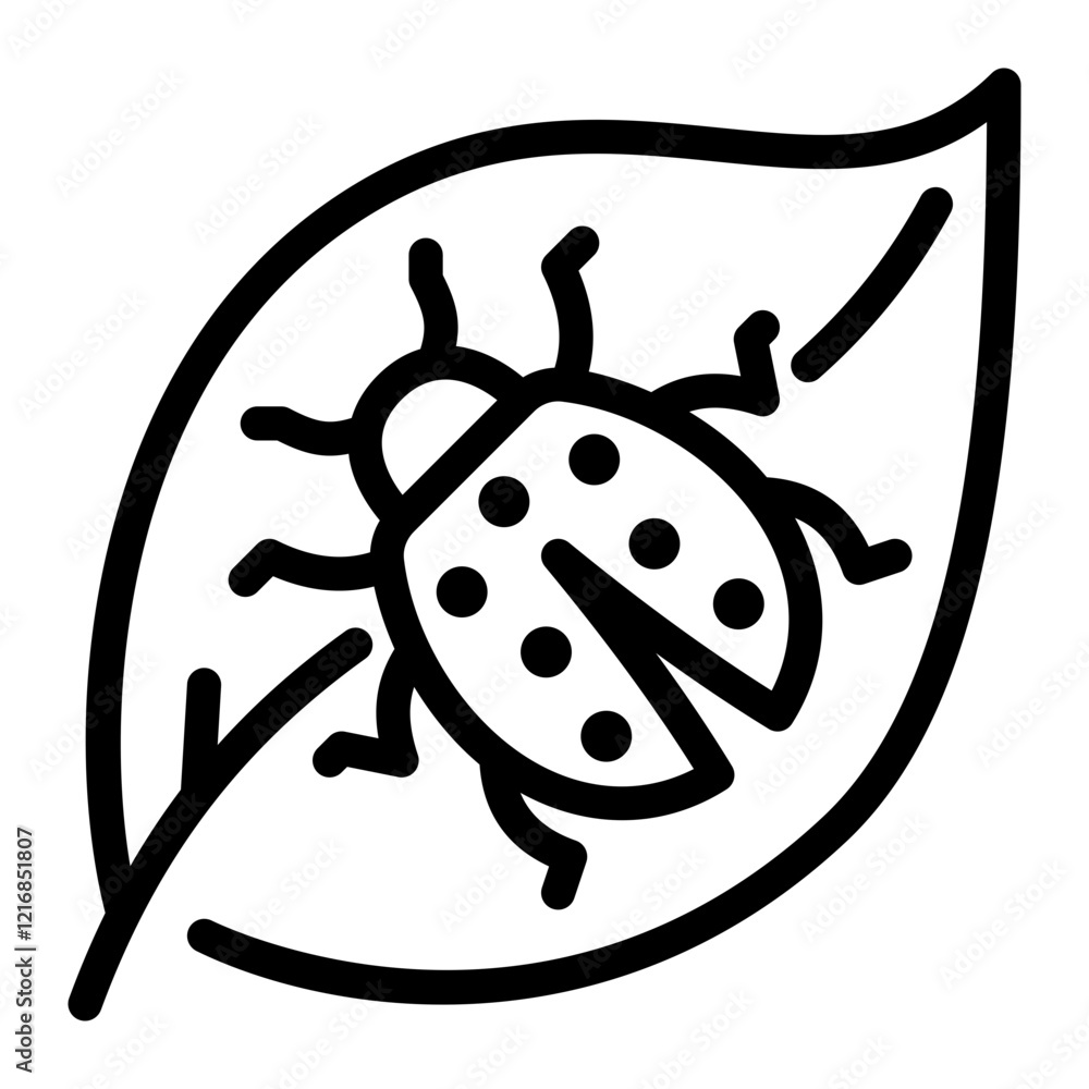 Obraz premium Ladybug Icon