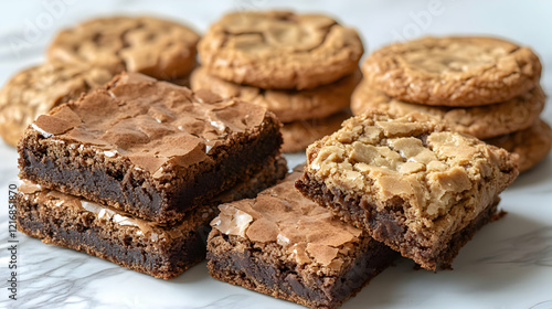 Wallpaper Mural A Delicious Collection of Brownies and Butterscotch Cookies Torontodigital.ca