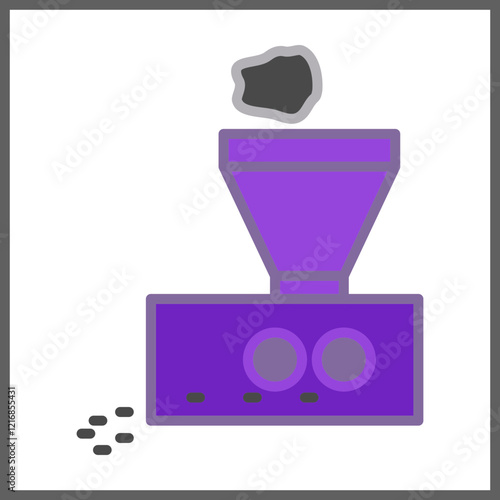 Ore Crusher Icon Design