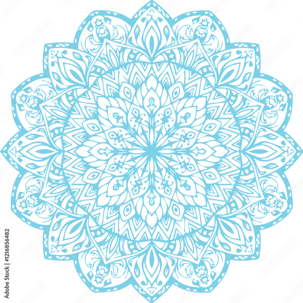 Beautiful flower art and mandala vector design Beautiful flower art and mandala vector design
