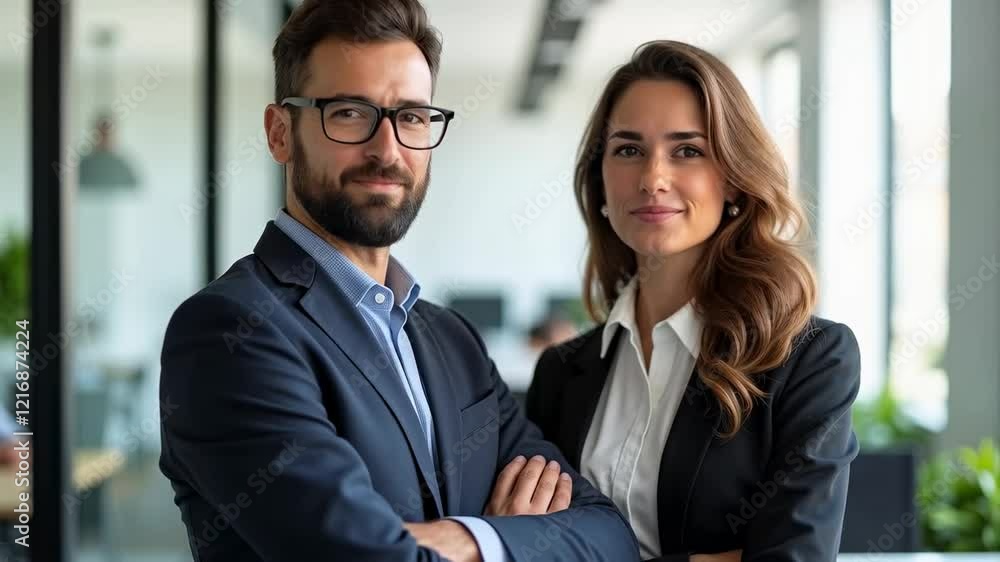 Professional Business Team Posing Confidently in Modern Office Environment with Bright Lighting and Contemporary Aesthetic for Corporate Representation Professional Business Team Posing Confidently in Modern Office Environment with Bright Lighting and Contemporary Aesthetic for Corporate Representation