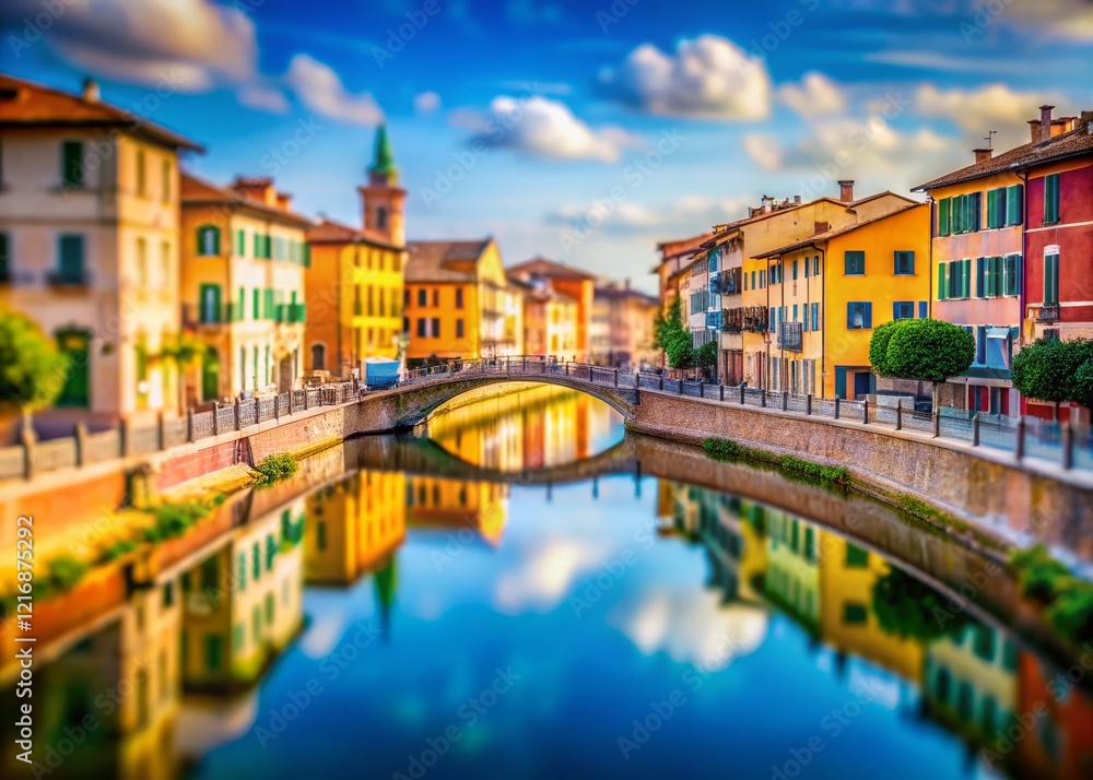 Fototapeta premium Charming Ponte alle Grazie & Venice: Tilt-Shift Italy Travel Vlog Still