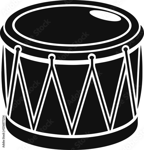 drum silhouette vector illustration