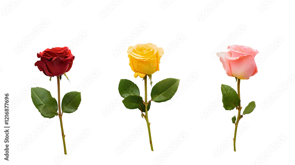 Obraz premium Vibrant Floral Arrangement of Red Pink and Yellow Roses in a Garden Bouquet Celebrating Love and Elegance