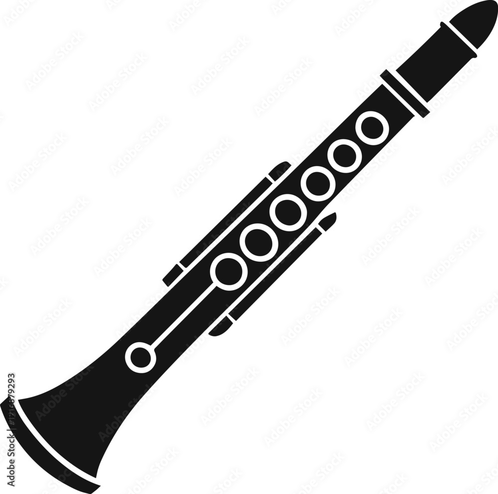 flute silhouette vector illustration flute silhouette vector illustration