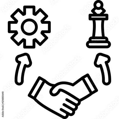 Strategic Collaboration Icon