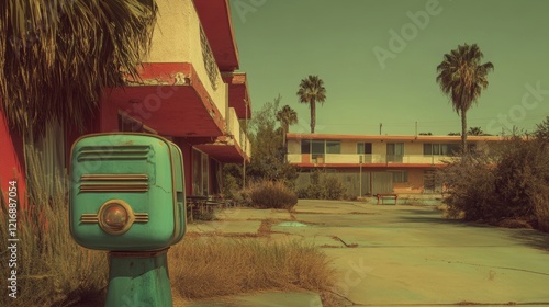 70's postmodern, split level, los angeles architecture poster print --ar 16:9 