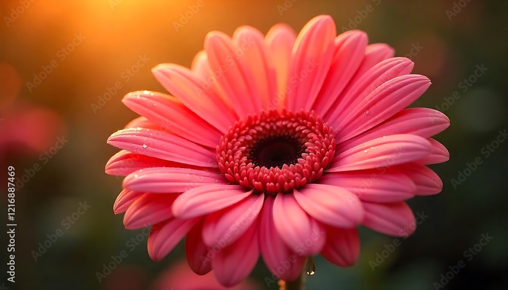 Fototapeta premium red gerbera flower