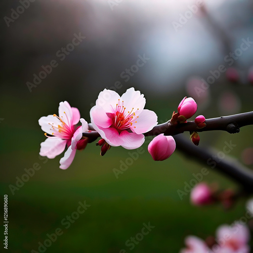 Peach blossom, flower, flower, plant, natural, pink, spring, nature, tree, petal, blooming