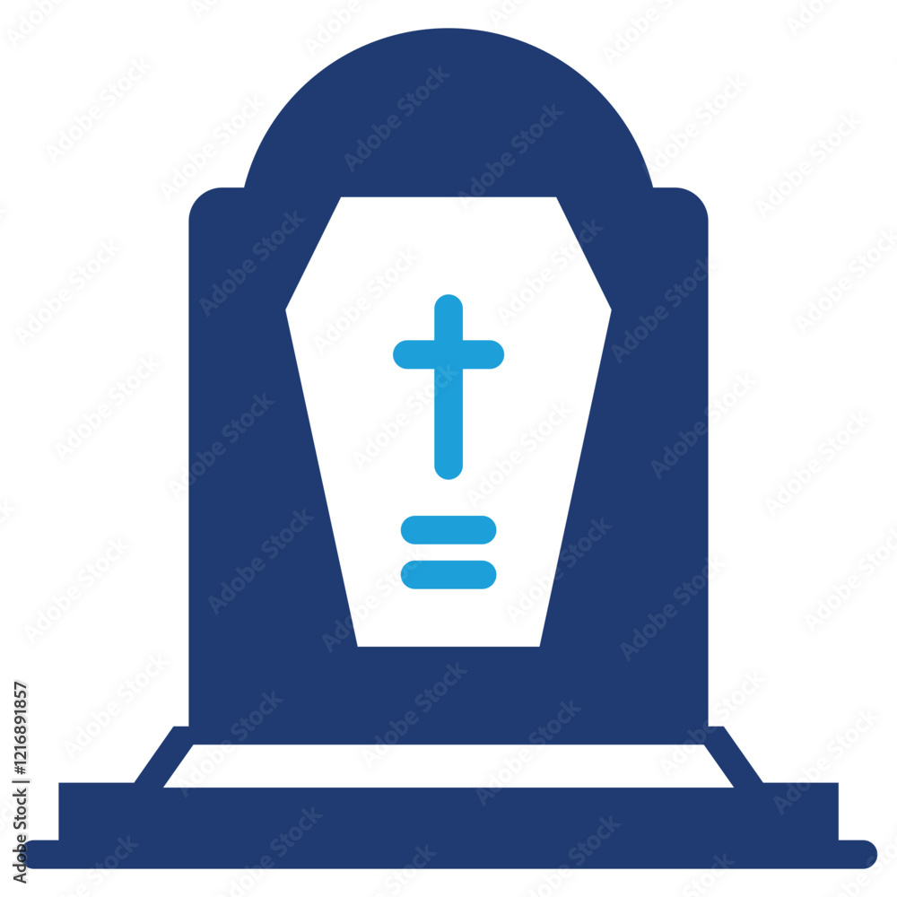 Obraz premium Cemetery Icon